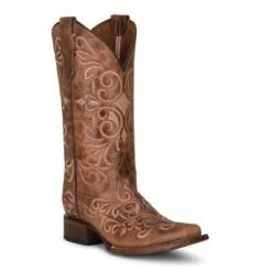 Corral Circle G Women's Embroidered Honey Brown Boot