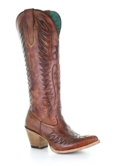 Corral Corral Ladies Cognac Embroidery Western Boot