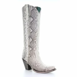 Corral Corral Ladies Nat Python Zipper Tall Top Boot A3789