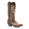 Corral Corral Women's Floral Deer Skull Boot