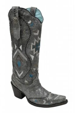 Corral Corral Women's Silver Tribal Western Boot C3 9.5 M