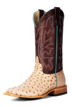 Horse Power Horse Power Men's Tan Bruciato Full Quill Ostrich Boot C3