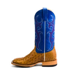 Horse Power Men's Antique Saddle Full Quill Ostrich Boot C3 -Durango Store horse power mens antique saddle full quill ostrich 3
