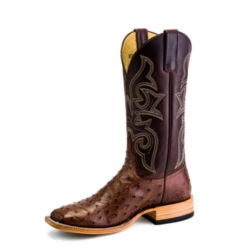 Horse Power Men's Kango Tobacco Full Quill Ostrich Boot C3