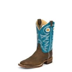 Justin Justin Men's Bent Rail Caddo Blue Boot