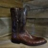 Lucchese Men's Cigar Ostrich Roper Boot C4 8.5 D