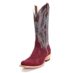 Macie Bean Macie Bean Burgundy Suede Cutter Toe Boot