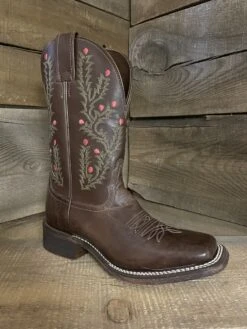 Nocona Boots Nocona Ladies Brown Floral Western Boot -Durango Store nocona boots nocona ladies brown floral western bo 2