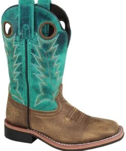 Smoky Mountain Boots Smoky Mountain Youth Brown And Turquoise Boots