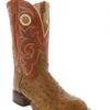 Tony Lama Men's Full Quill Ostrich Western Boot