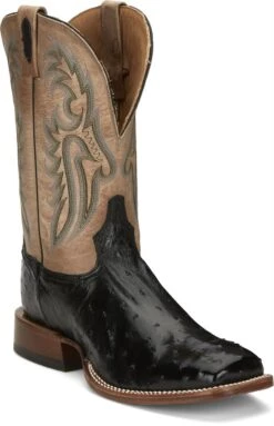 Tony Lama Tony Lama Men's Black FQ Ostrich Boots