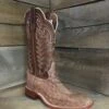 Tony Lama Tony Lama Men's Light Tan Full Quill Ostrich Boots