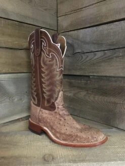 Tony Lama Tony Lama Men's Light Tan Full Quill Ostrich Boots