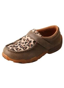 Twisted X Twisted X Kid's Leopard Driving Moccasin C3 Size 11