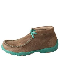 Twisted X Twisted X Kid's Turquoise Driving Moccasin -Durango Store twisted x twisted x kids turquoise driving moccasi 2
