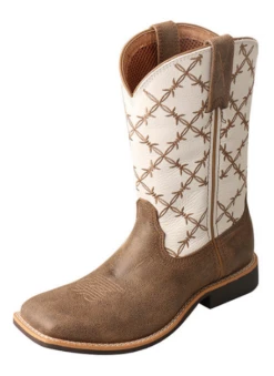 Twisted X Twisted X Kid's White Bomber Top Hand Boot