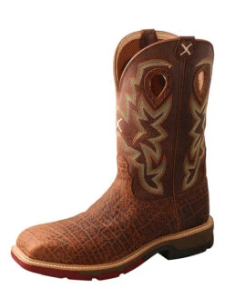 Twisted X Twisted X Men's Elephant Print Nano Composite Toe Work Boot
