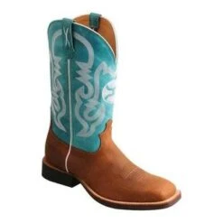 Front Page 6 Twisted X Twisted X Men's Gingerbread And Turquoise Hooey Boots