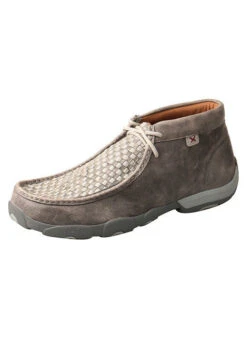 Twisted X Twisted X Men's Grey Woven Driving Moccasin